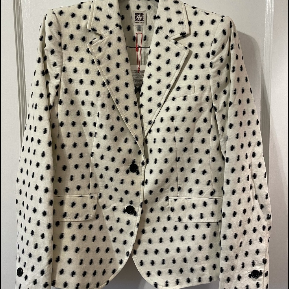 Anne Klein Clipped Jacquard Jacket